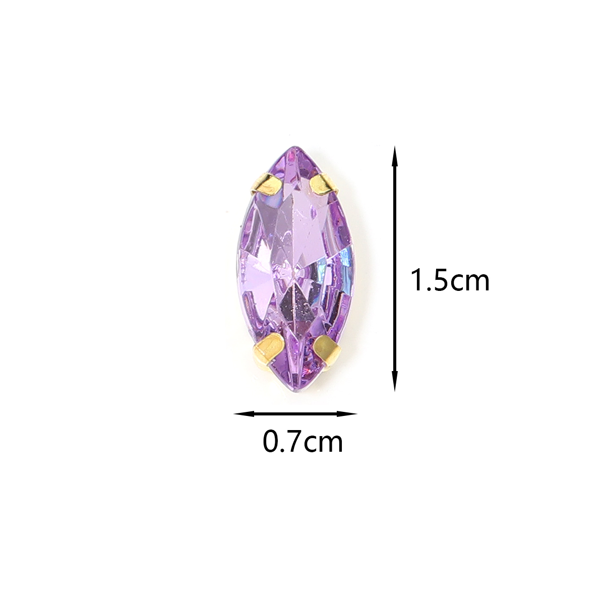 Sew On Rhinestone - 50 шт., стразы в форме конского