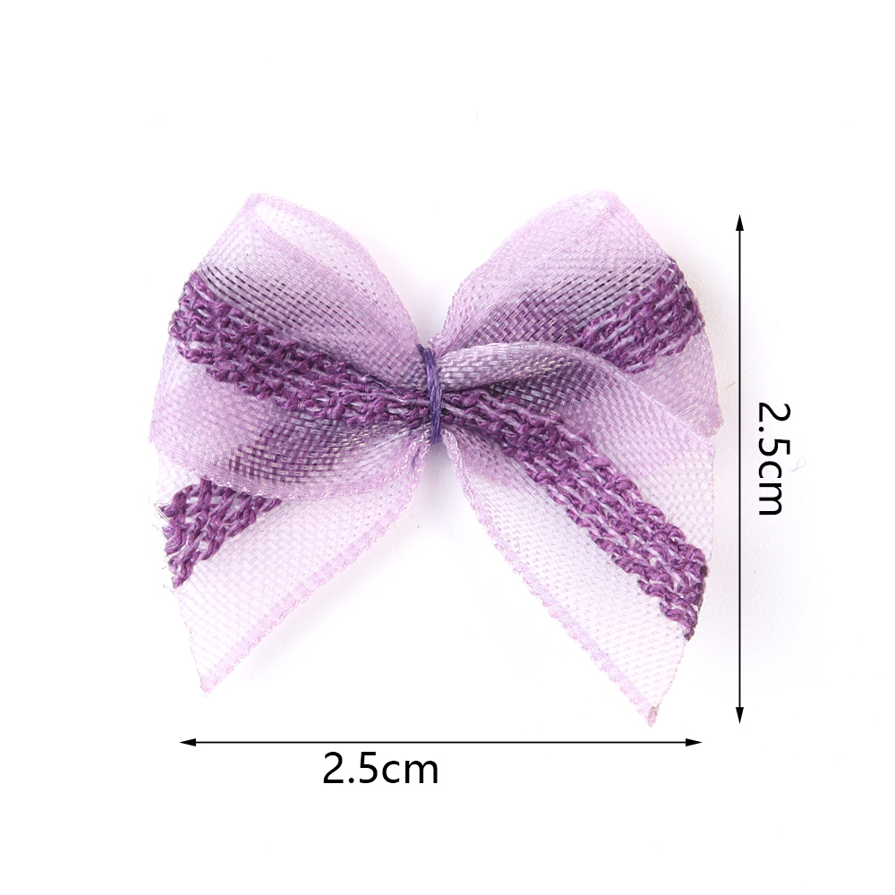 Embellishment Crafts - 30 шт. 2,5x2,5 см сетчатые бантики-ленты,