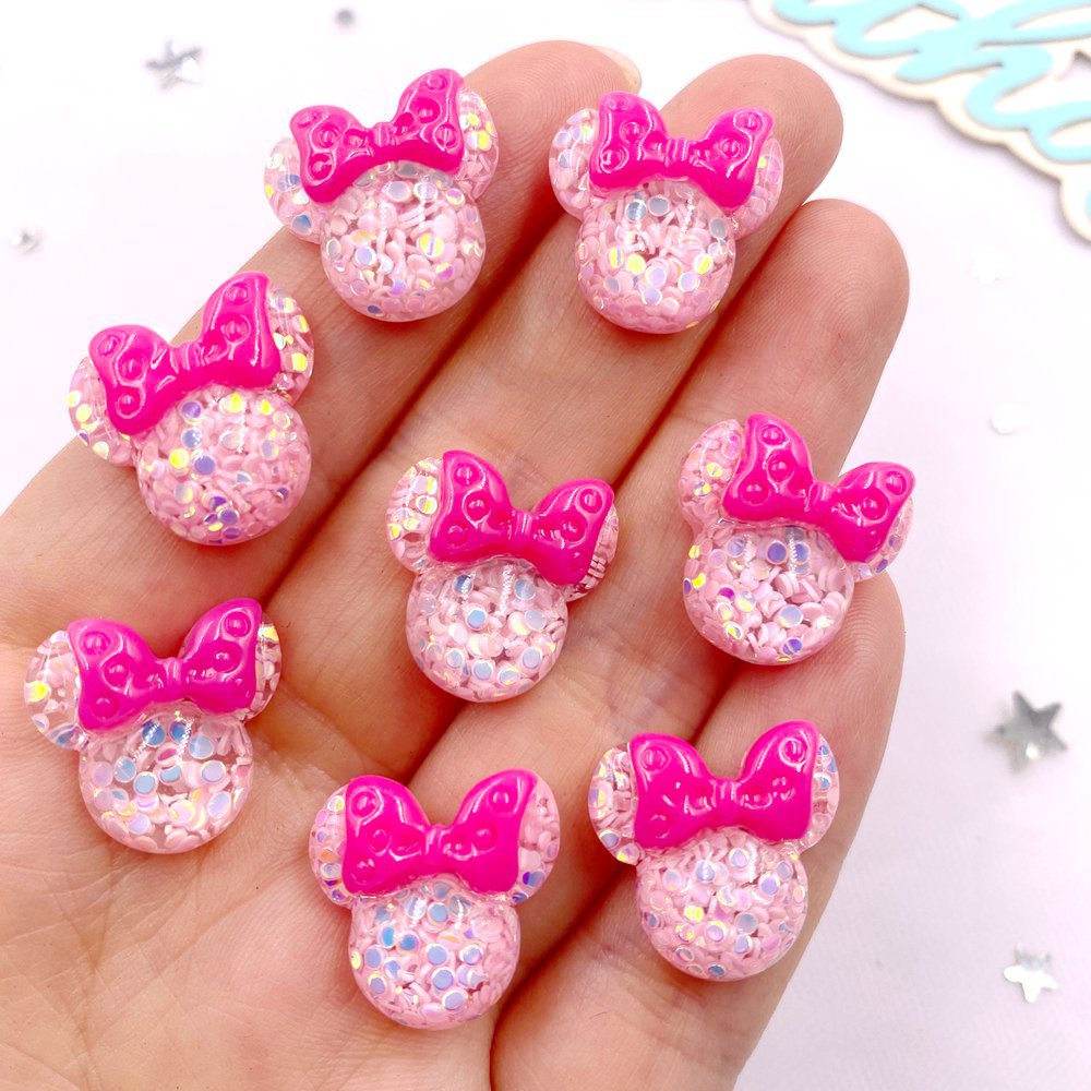 Embellishment Glue Craft - 20 шт. красочные смолы мини-мультяшный бант