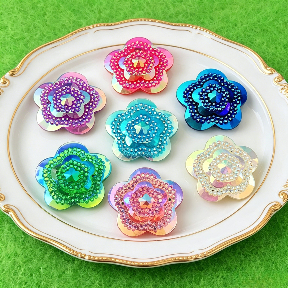 Sew On Rhinestone - 12 шт. блестящих кристаллов AB в