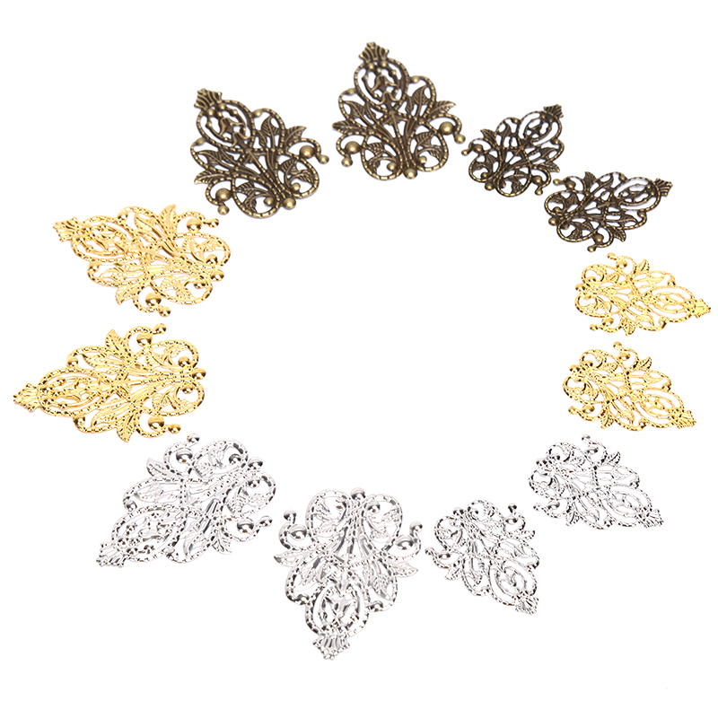 Craft Embellishments - Горячая распродажа: 20 шт. ажурных филигранных