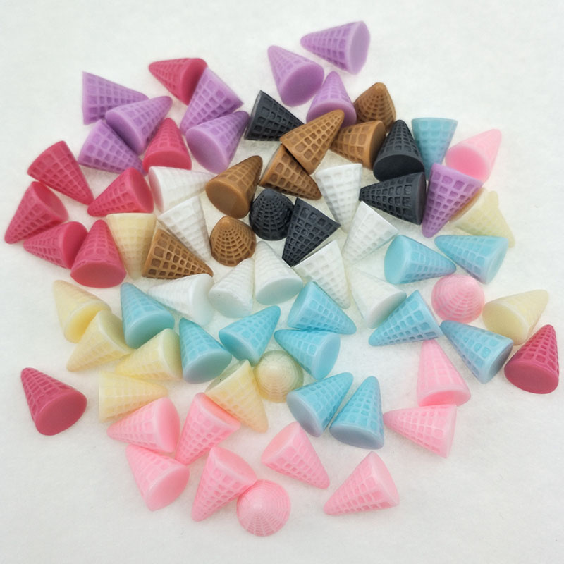 Embellishment Glue Craft - 40 шт./лот 1,5*2 см Смола Мороженое