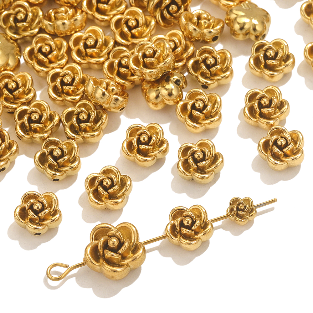 Embellishment Crafts - 10 шт., бусины-разделители из нержавеющей стали
