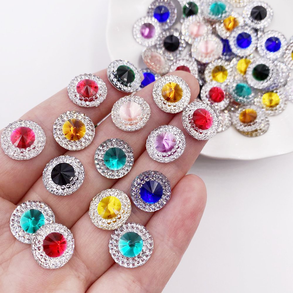 Embellishment Glue Craft - Смола 10/12/16 мм двойной цвет выпуклый
