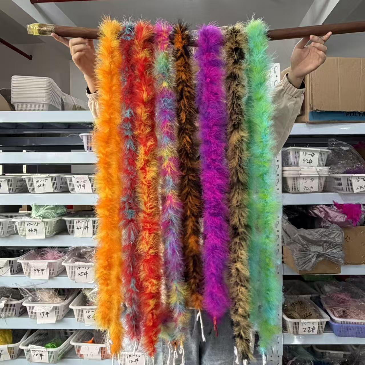 Feather Trim Marabou - Разноцветное боа из перьев марафу 2
