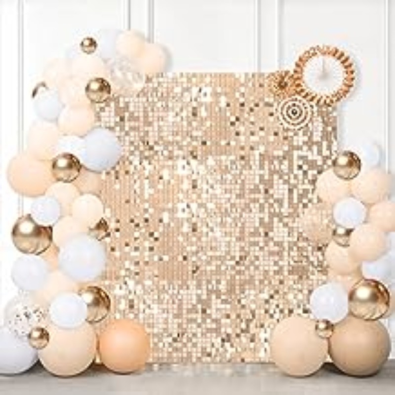 Sequin Fabric Panel - 9/12/16/18 шт. матовые золотые черные блестящие