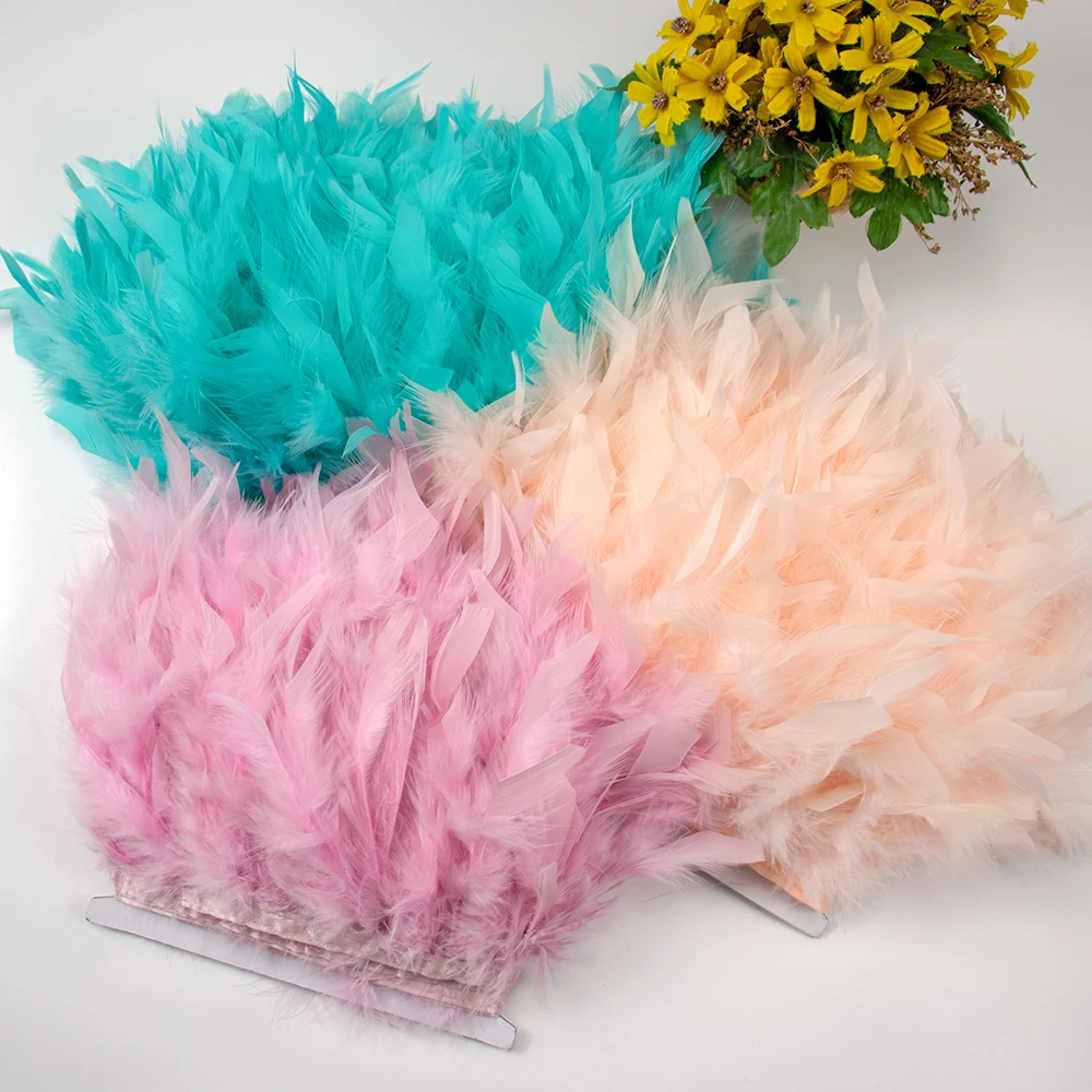 Feather Trim Marabou - 1М натуральная лента из перьев индейки