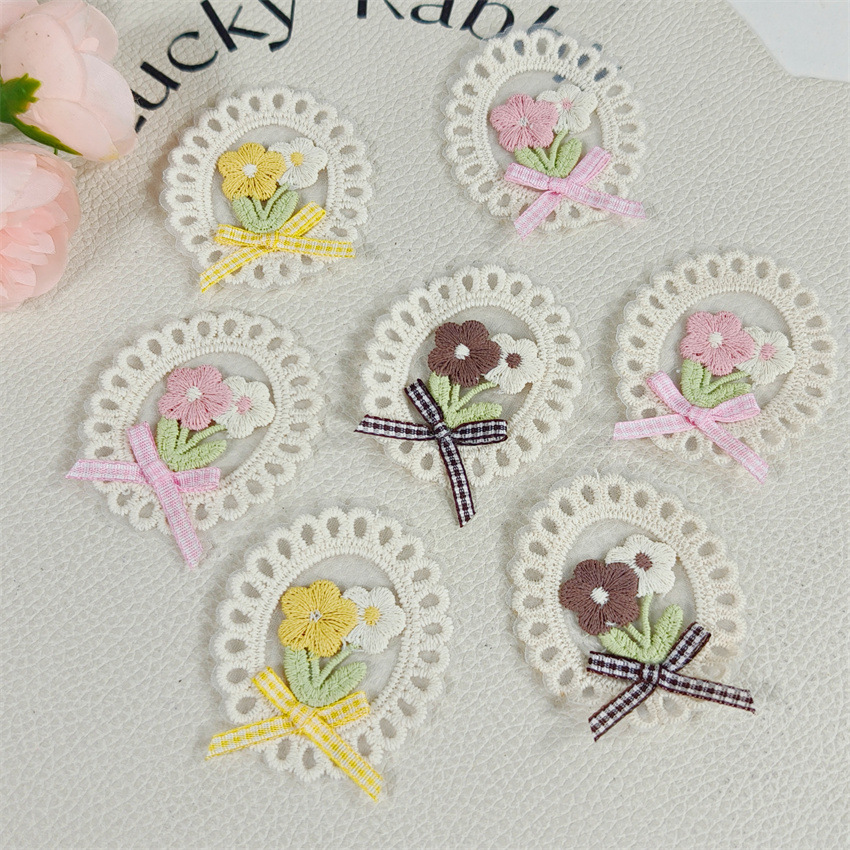 Applique Patch Flower - 10 шт. Новые весенне-летние аппликации в