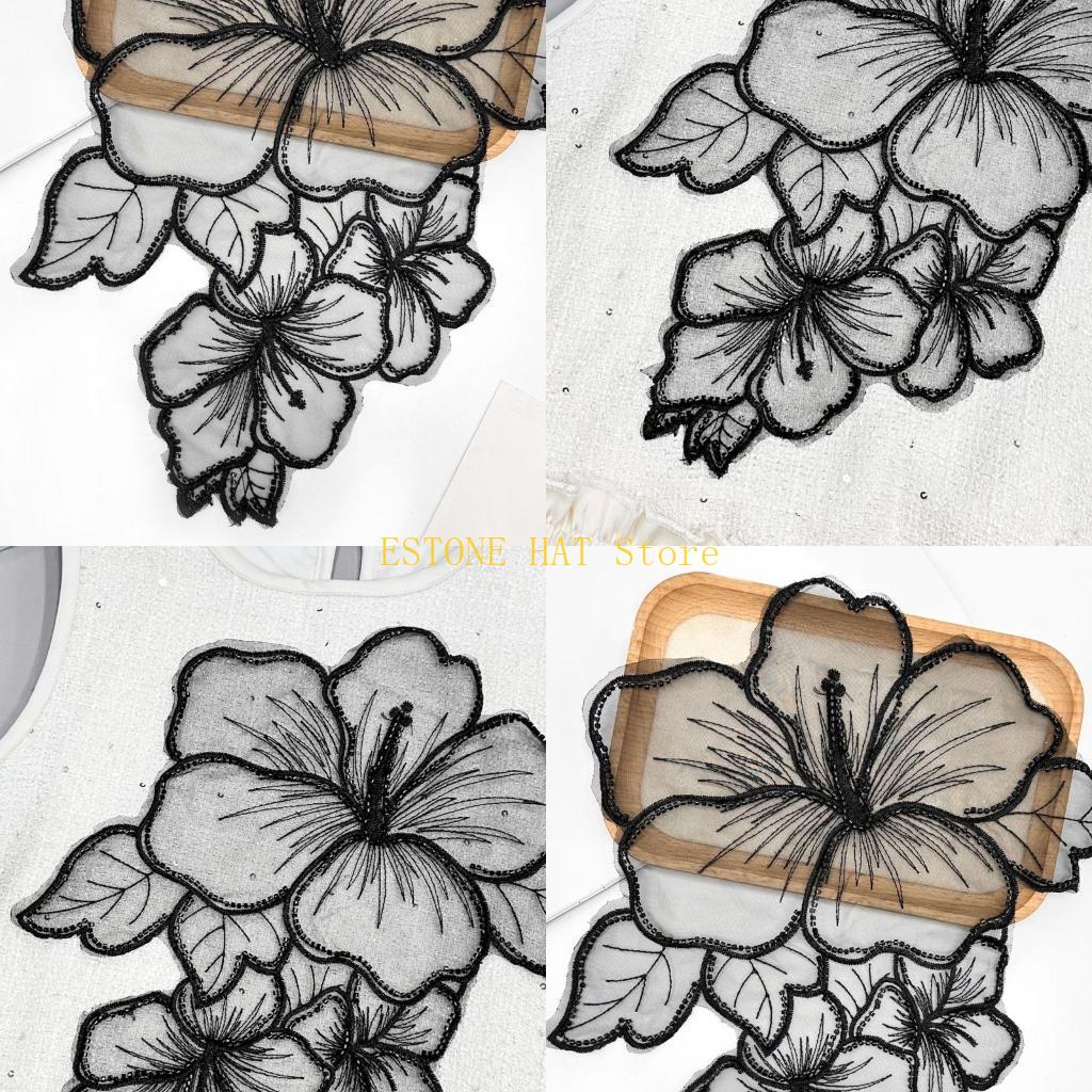 Applique Patch Flower - 49MF вышитые нашивки с цветочным принтом,