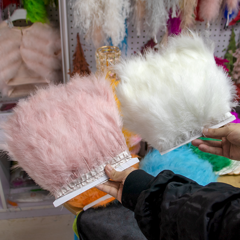 Feather Trim Marabou - 1 м пушистая фотолента, отделка 10-15