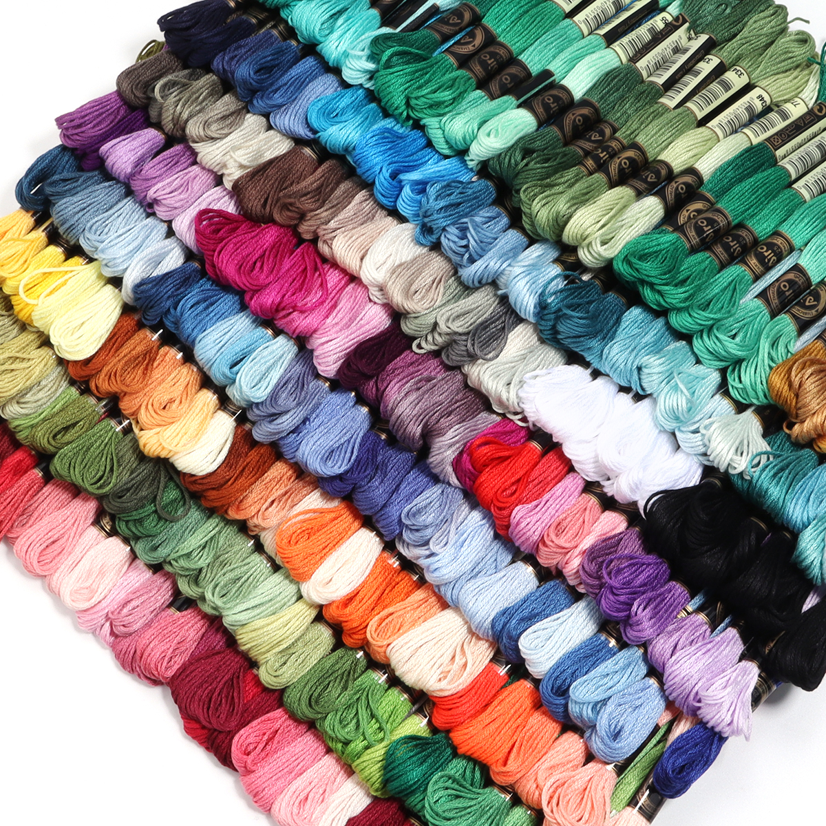 Embroidery Embellishments - 6 шт./лот, разноцветные полиэфирные нитки для