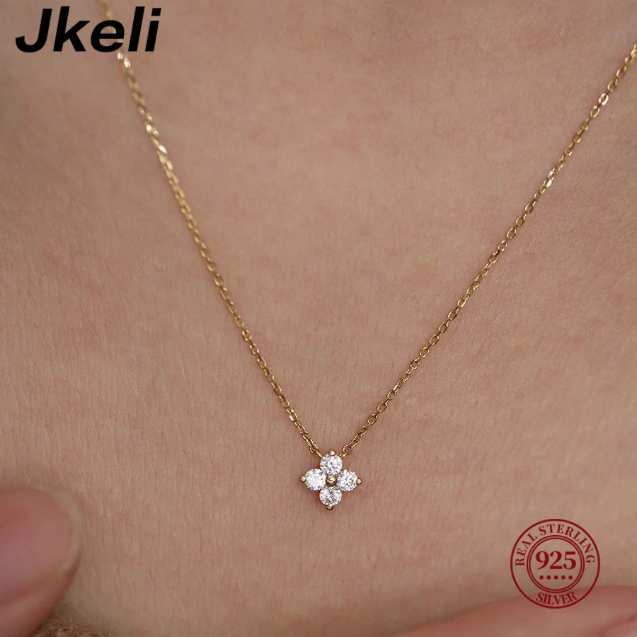 Pearl Trim Chain - Jkeli стерлингового серебра 925 пробы, золото