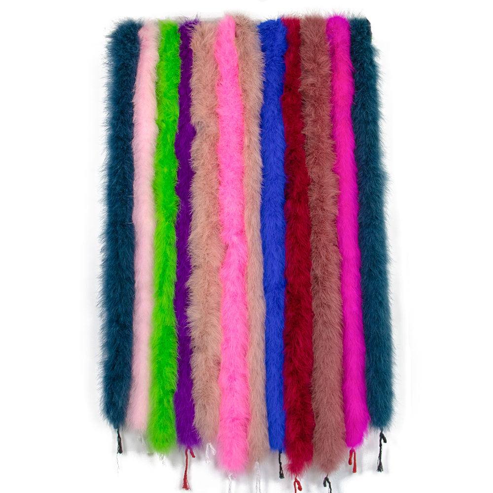 Feather Trim Marabou - 2М 50г Красное пушистое боа из