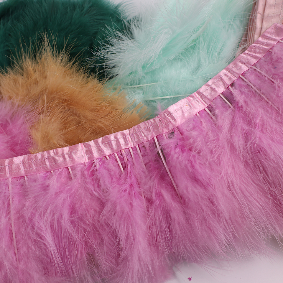 Feather Trim Marabou - 10 метров натуральной турецкой перьевой ленты
