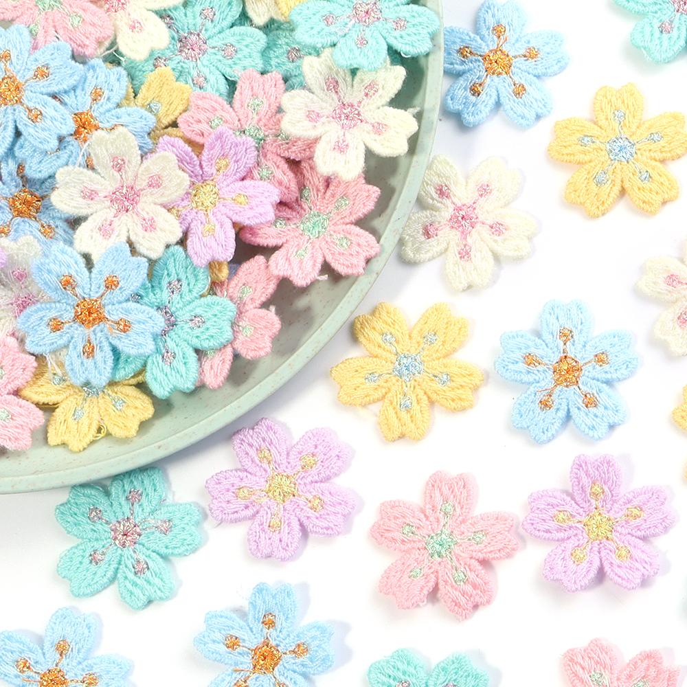 Embroidery Embellishments - 20 шт./лот, красочные 2,4 см, вышивка,