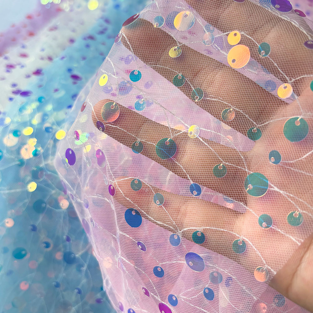 Блестящая многоцветная сетчата – обзор и цена Crystal Mesh Fabric