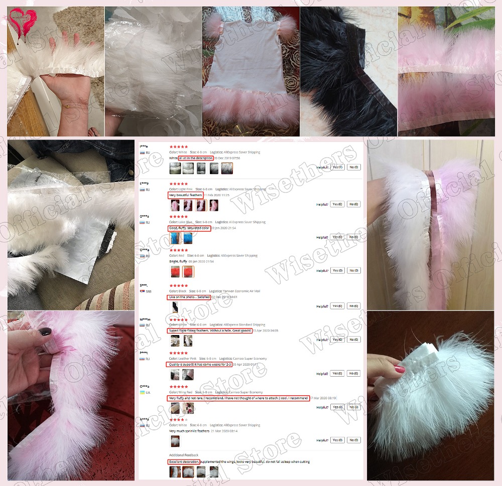 1-метровая необычная мягкая пу – обзор и цена Feather Trim Marabou