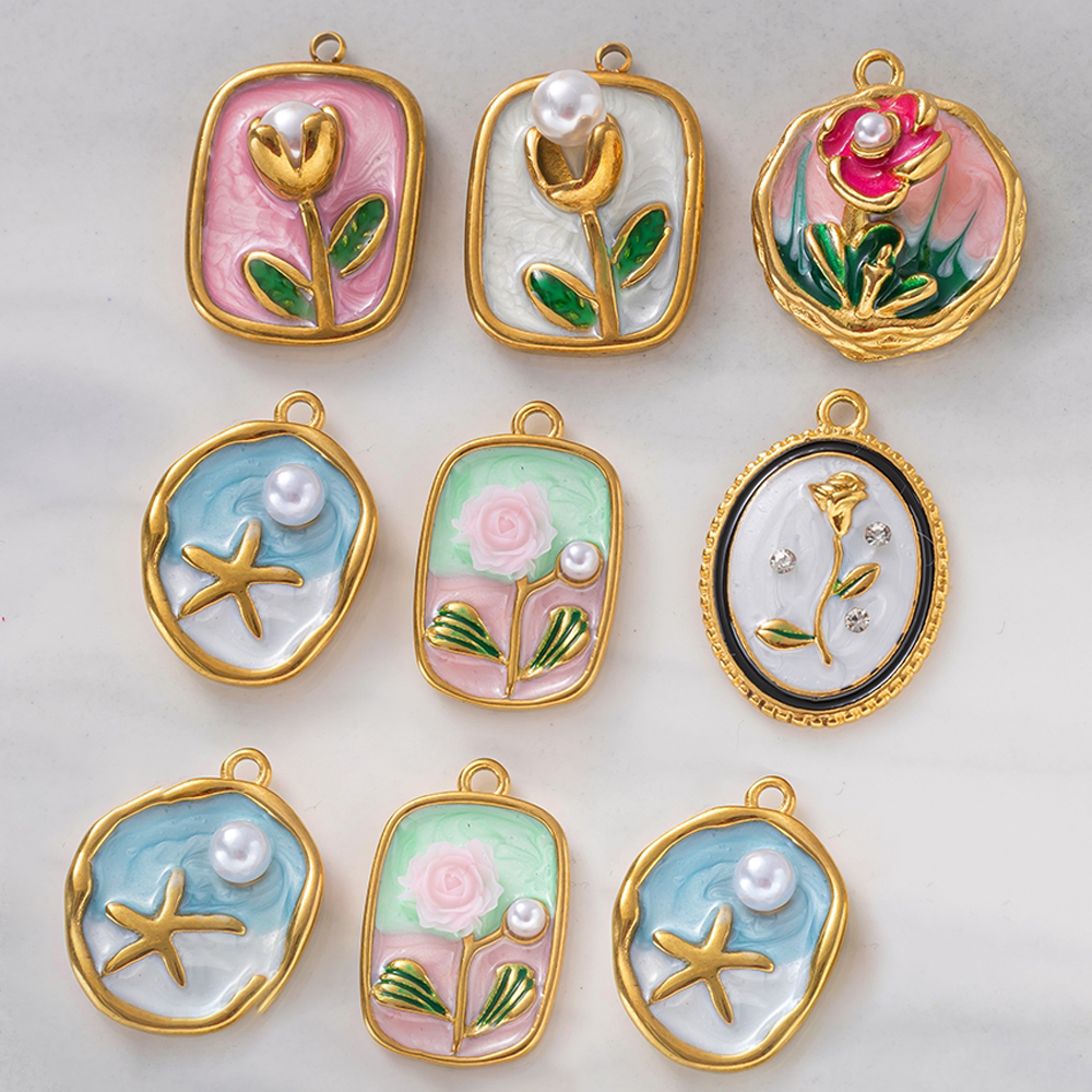 2 шт., золотые эмалированные п – обзор и цена Embellishment Crafts