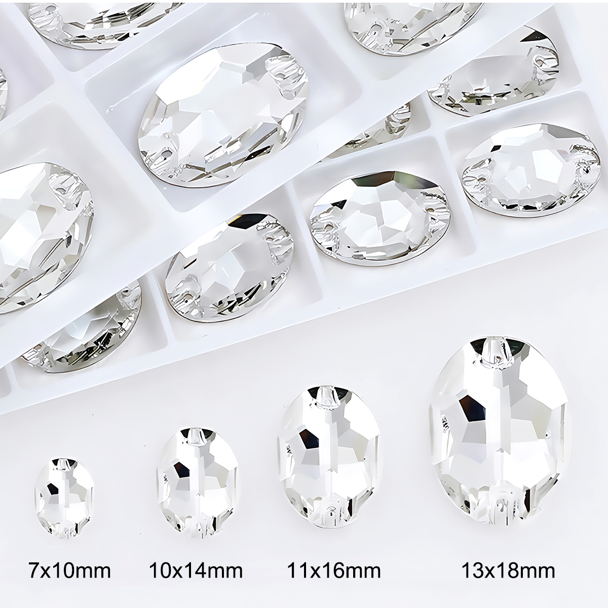 Овальный эллипс, кристально пр – обзор и цена Sew On Rhinestone