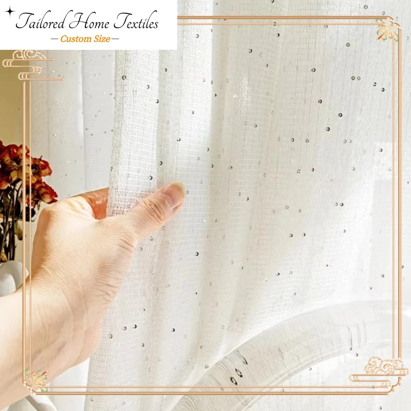 Французские прозрачные шторы д – обзор и цена Sequin Fabric Panel