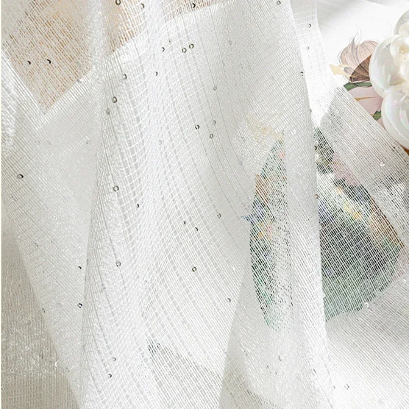 Французские прозрачные шторы д – обзор и цена Sequin Fabric Panel