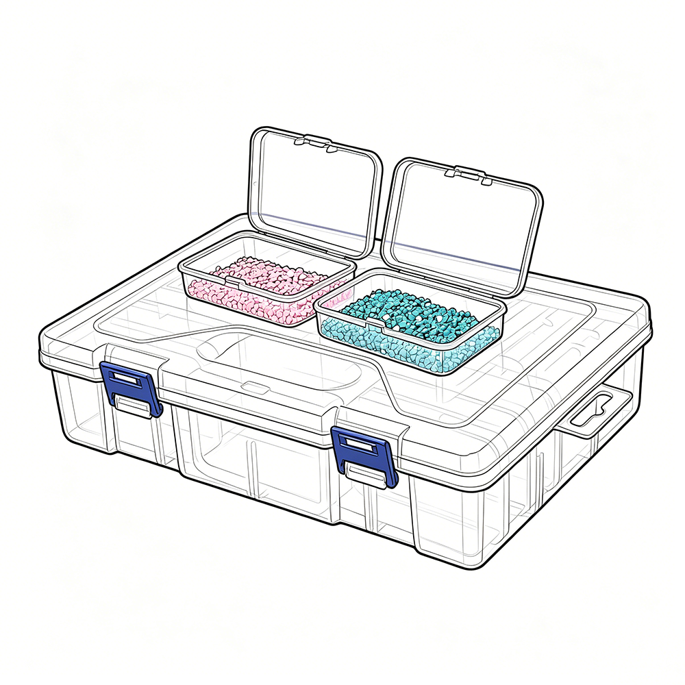 Набор из 10/19/24/30 прозрачны – обзор и цена Craft Embellishment Storage