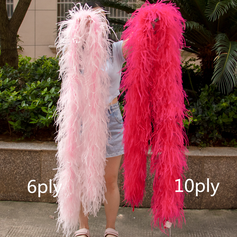 Натуральное боа из страусиных  – обзор и цена Feather Trim Marabou
