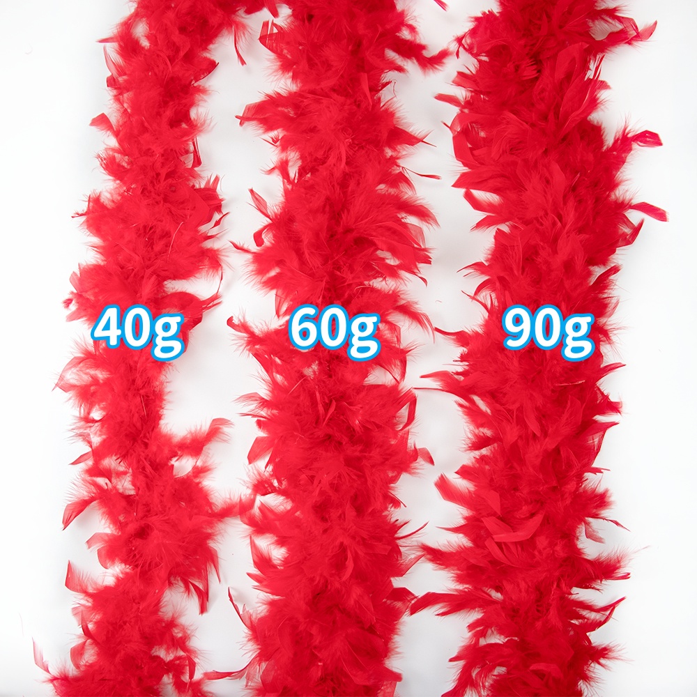Красные перья марабу, пушистая – обзор и цена Feather Trim Marabou