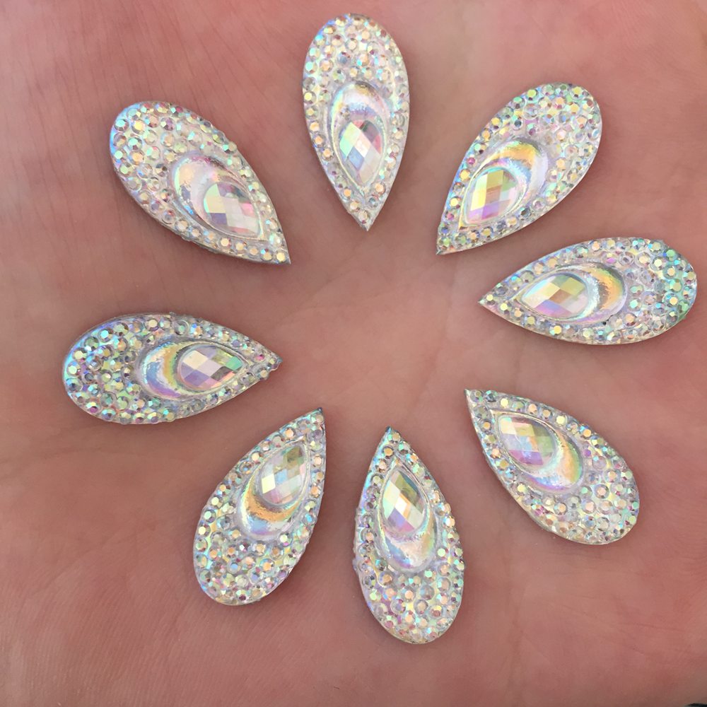 40 шт., смола, 10*20 мм, капля – обзор и цена Embellishment Glue Craft