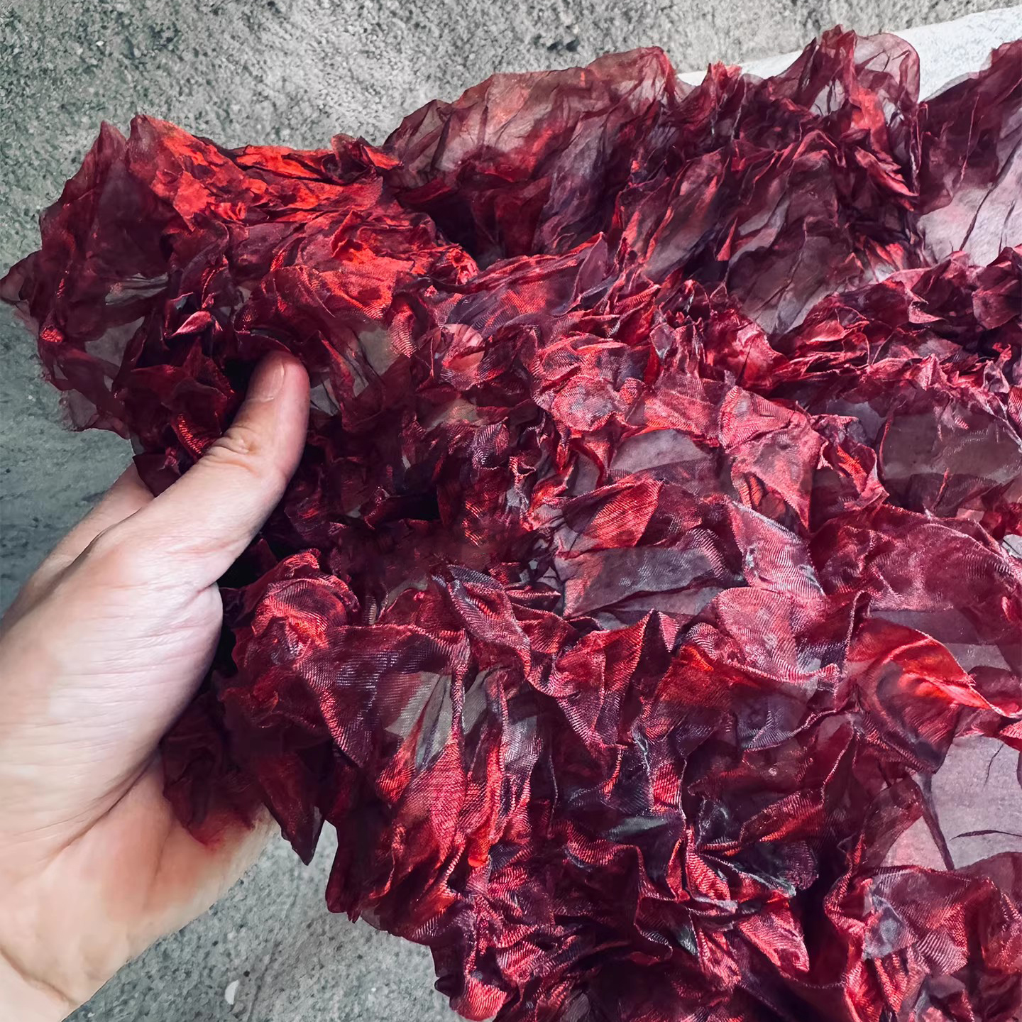 5-ярдовая плиссированная атлас – обзор и цена Crystal Mesh Fabric