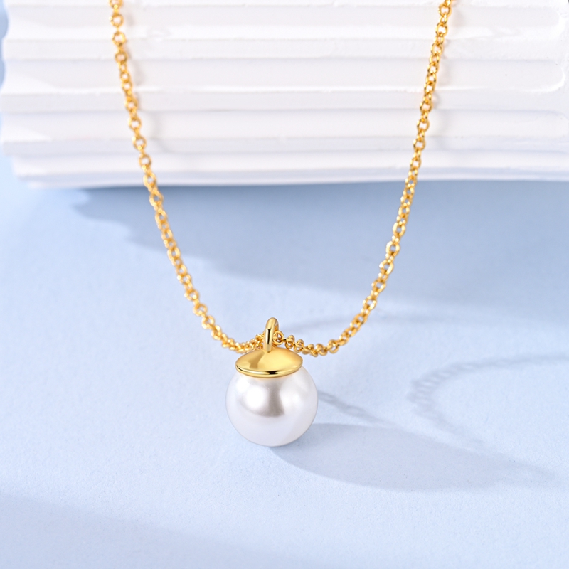 Оригинальное ожерелье из стерл – обзор и цена Pearl Trim Chain