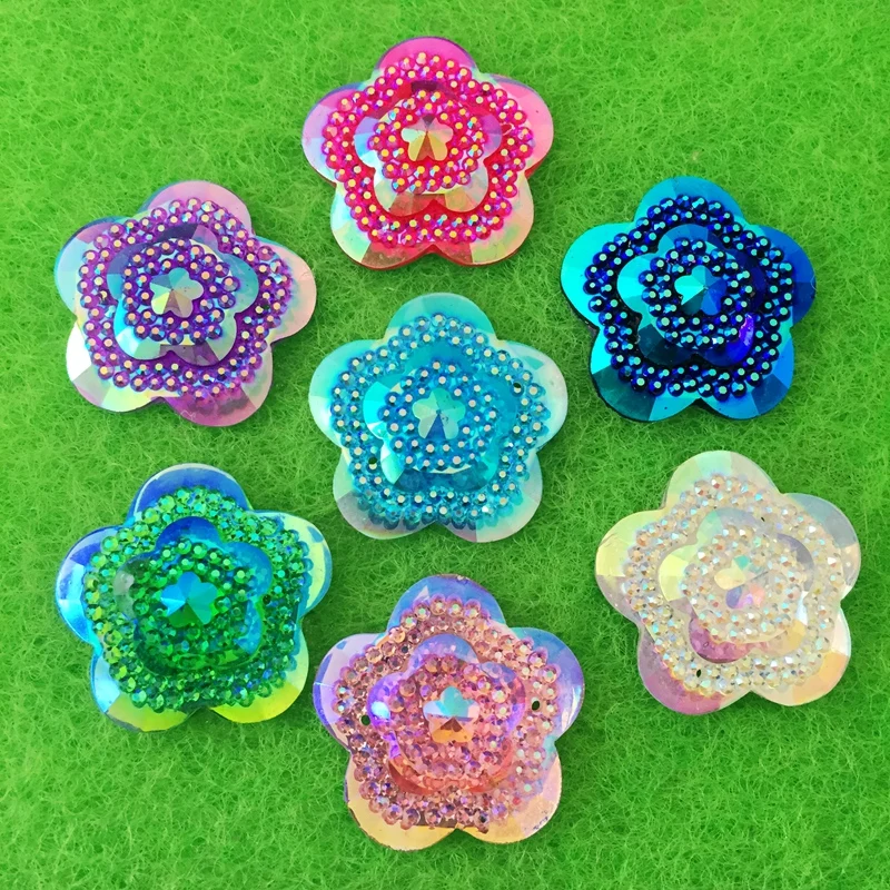 12 шт. блестящих кристаллов AB – обзор и цена Sew On Rhinestone