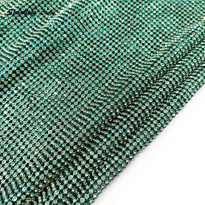 Блестящая металлическая ткань  – обзор и цена Crystal Mesh Fabric