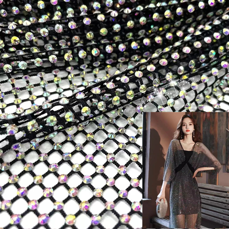 Сетка для пришивания страз, те – обзор и цена Crystal Mesh Fabric