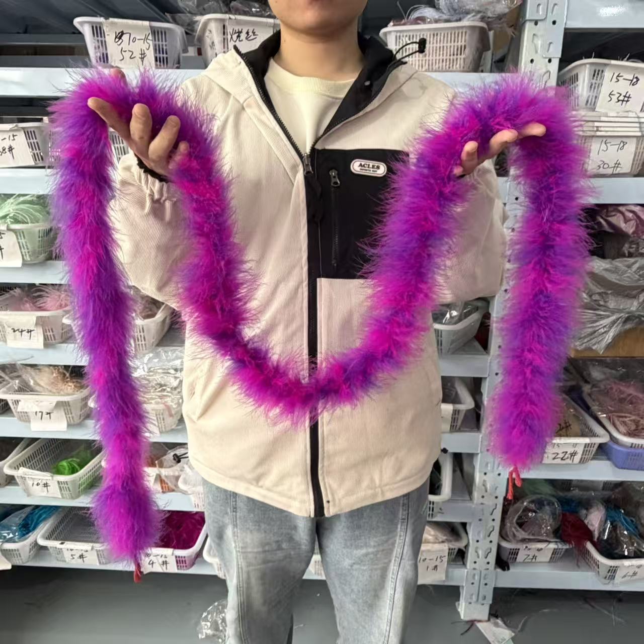 Разноцветное боа из перьев мар – обзор и цена Feather Trim Marabou