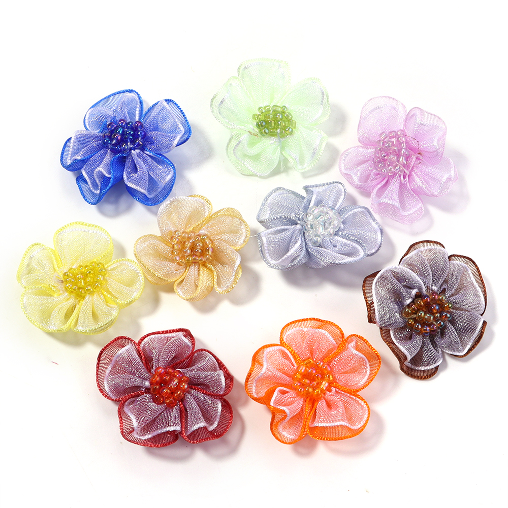 10 шт./лот, сетчатая цветочная – обзор и цена Applique Patch Flower