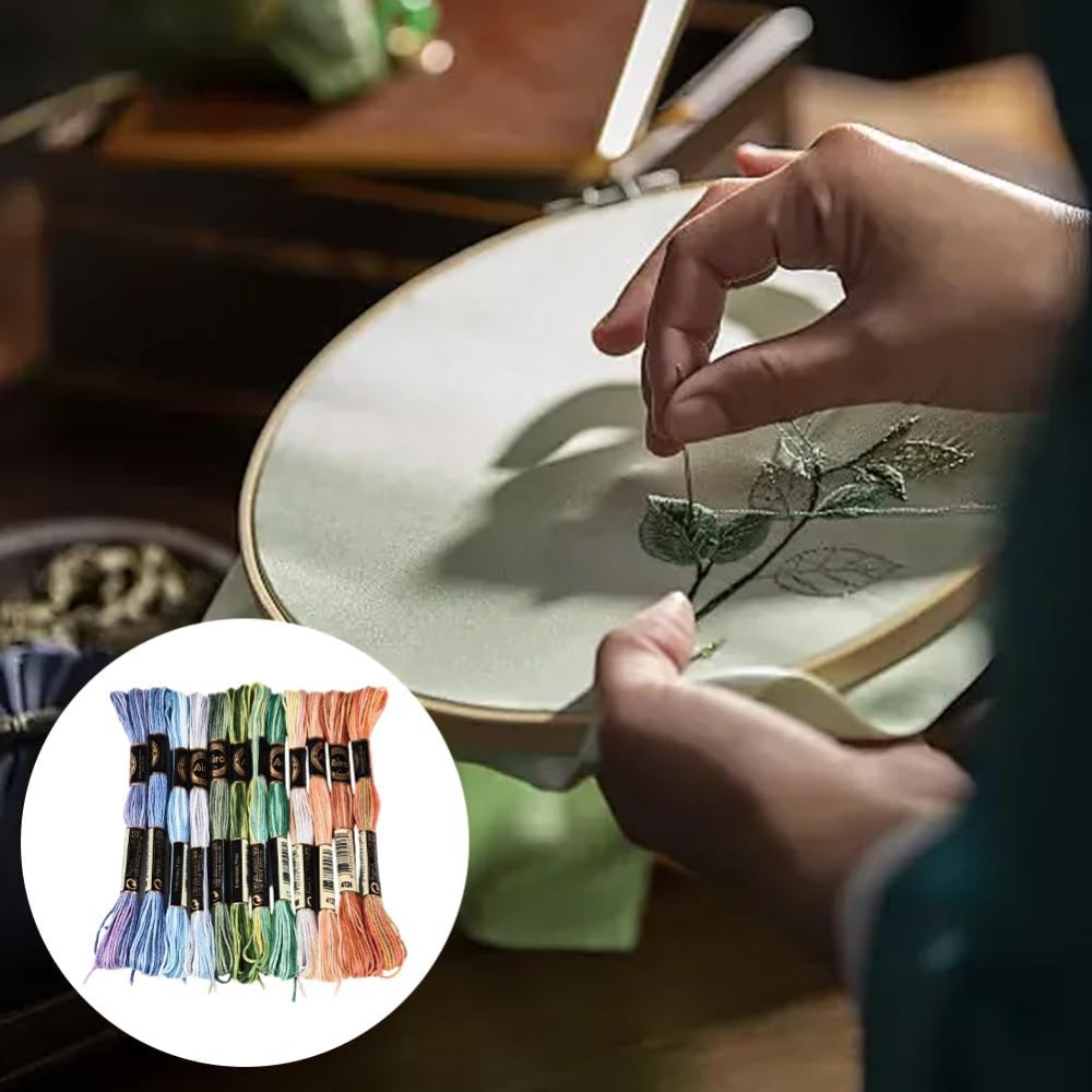12 мотков, 105 ярдов, разноцве – обзор и цена Embroidery Embellishments