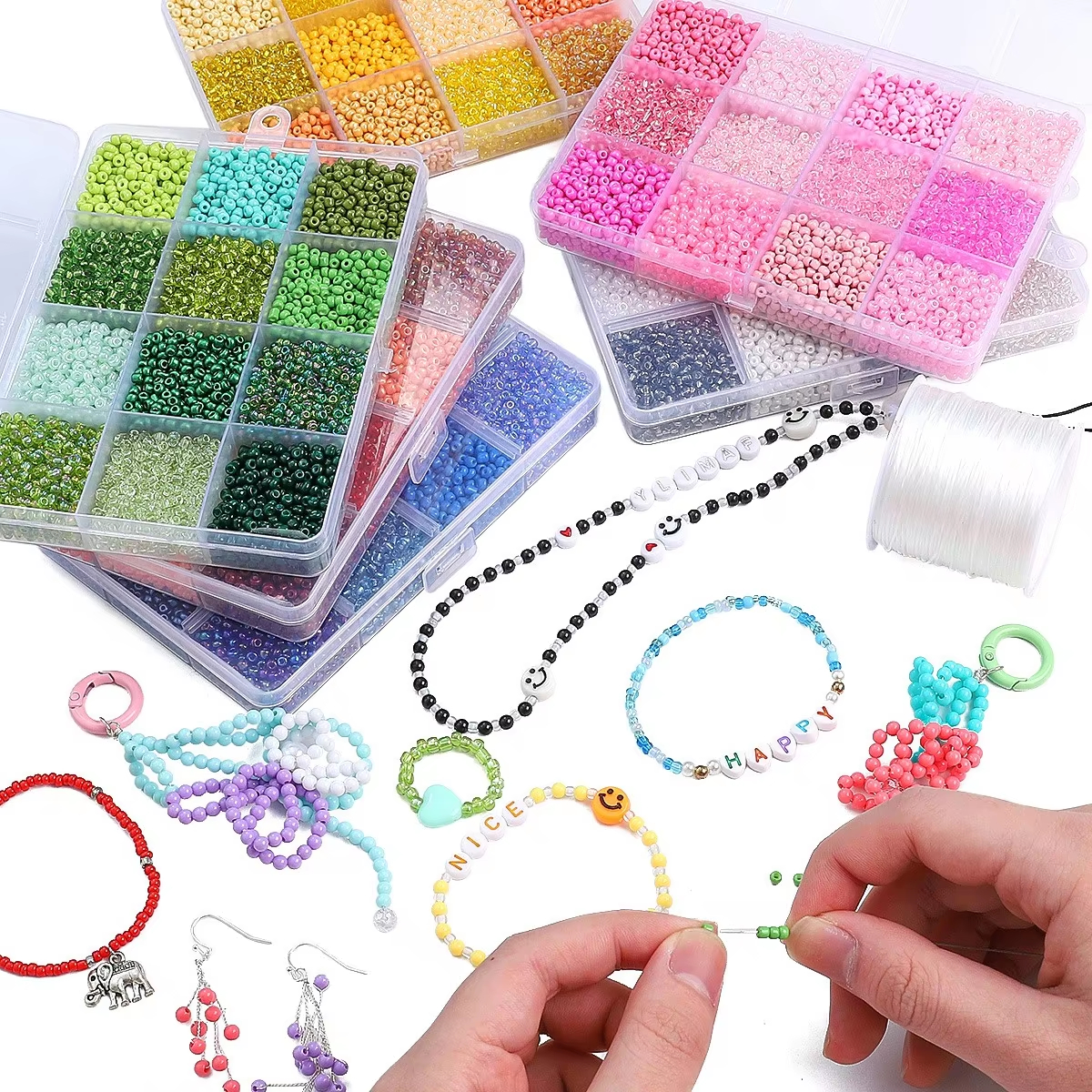 3600 шт. 3 мм стеклянный бисер – обзор и цена Craft Embellishment Storage