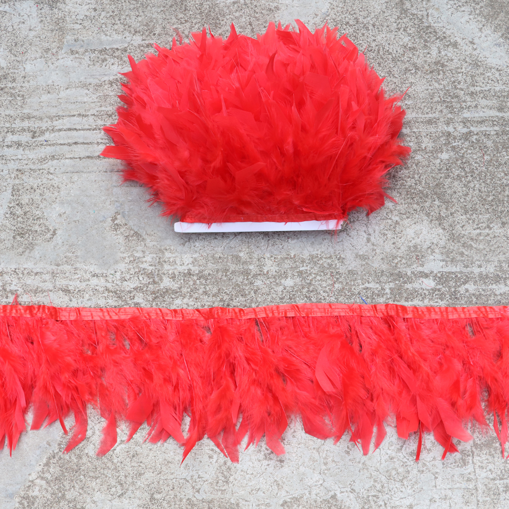 1М натуральная лента из перьев – обзор и цена Feather Trim Marabou