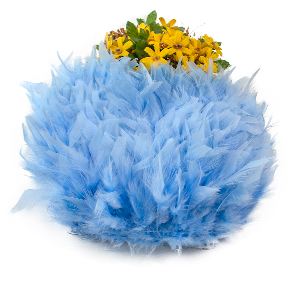 1М натуральная лента из перьев – обзор и цена Feather Trim Marabou
