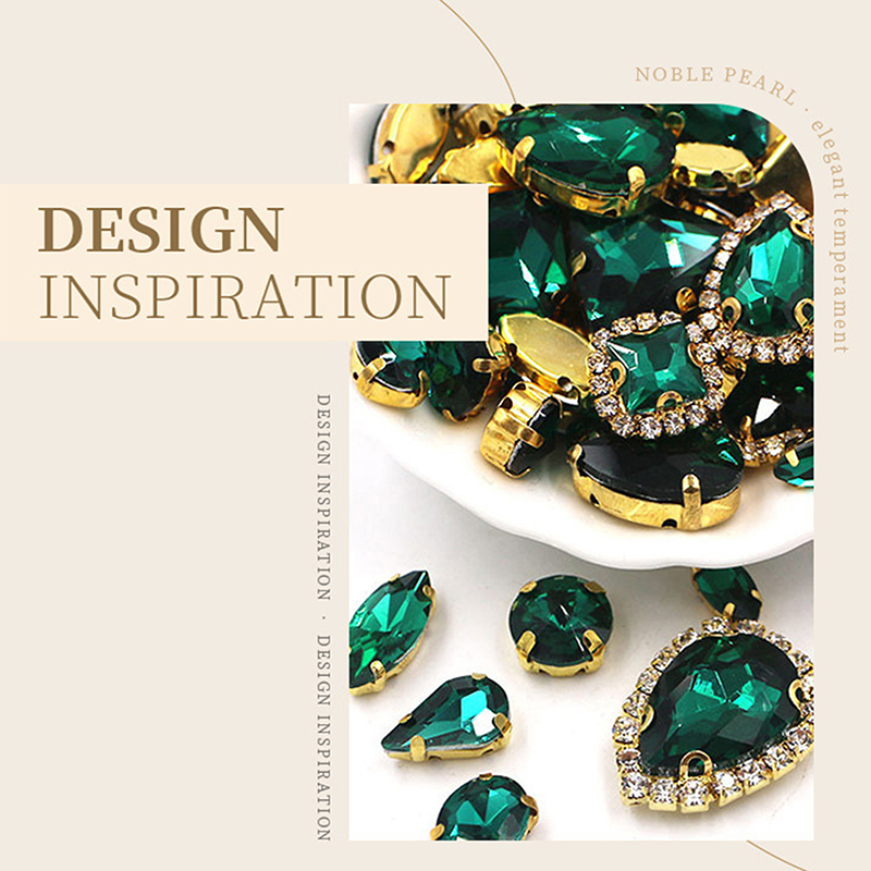 50 шт. 24 цвета, стеклянные ст – обзор и цена Sew On Rhinestone