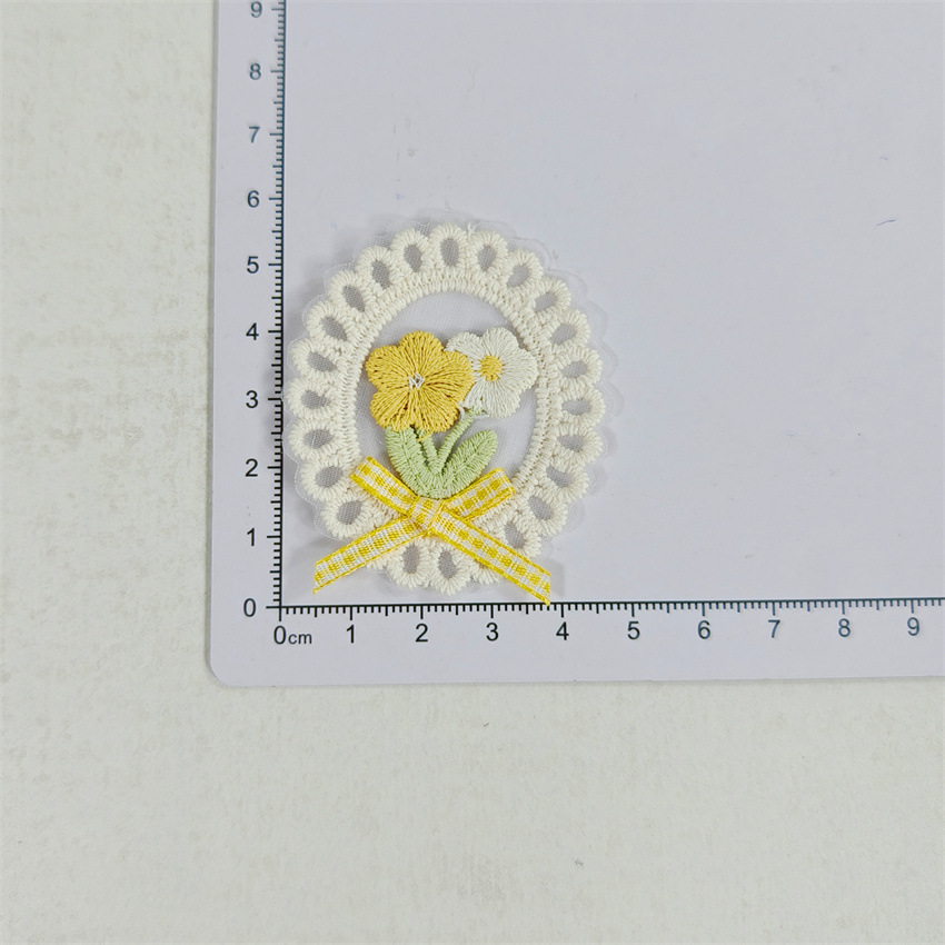 10 шт. Новые весенне-летние ап – обзор и цена Applique Patch Flower
