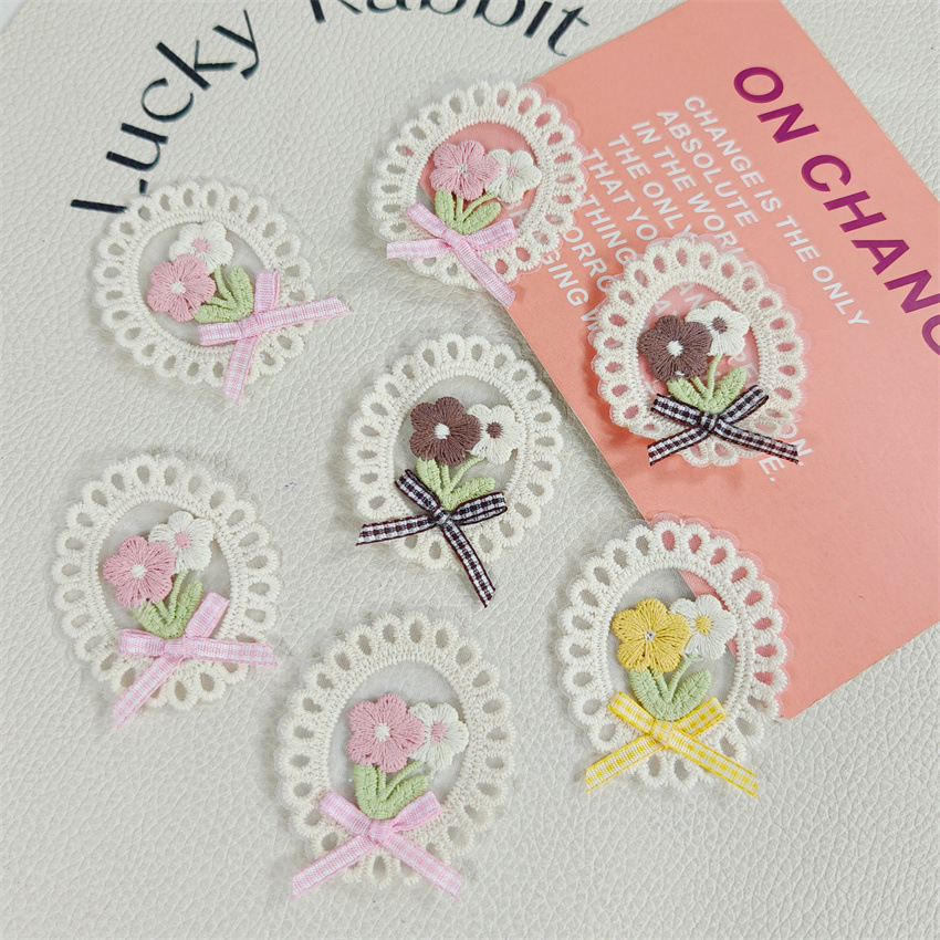 10 шт. Новые весенне-летние ап – обзор и цена Applique Patch Flower