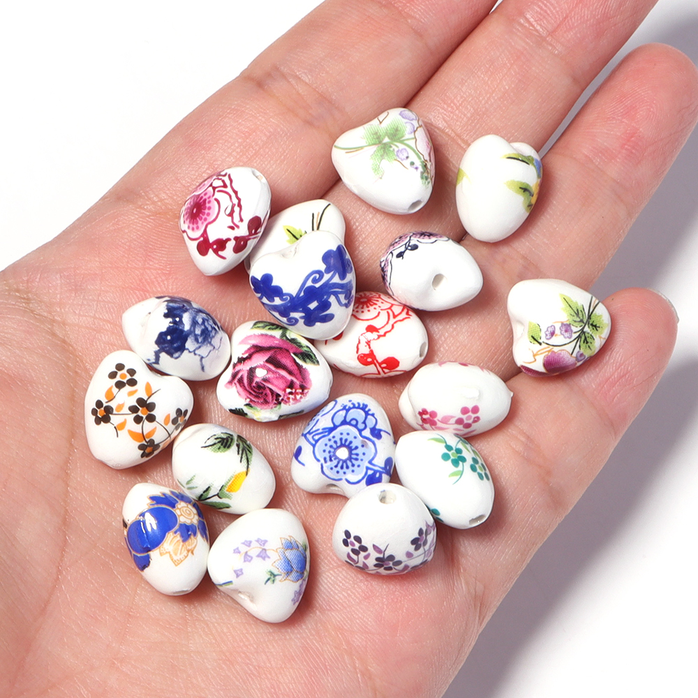 10pcs 12x13mm Форма сердца Цве – обзор и цена Embellishment Crafts