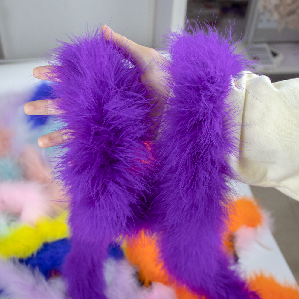 Костюмный перьевой боа 2 м из  – обзор и цена Feather Trim Marabou