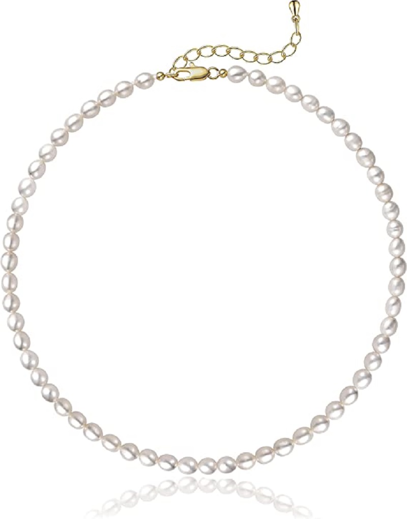 Жемчужное ожерелье 5-7 мм, ова – обзор и цена Pearl Trim Chain