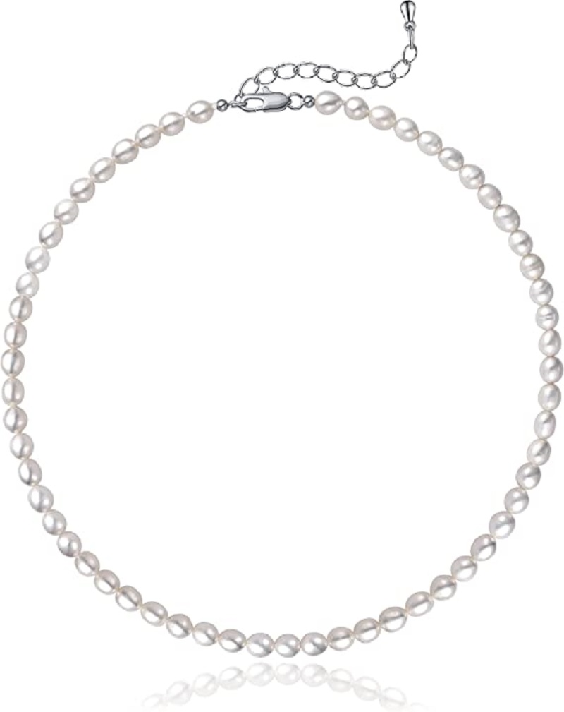 Жемчужное ожерелье 5-7 мм, ова – обзор и цена Pearl Trim Chain