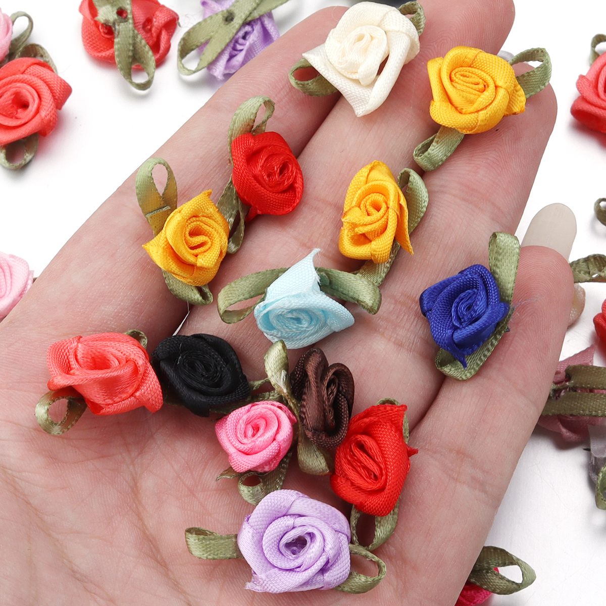 50pcs 1.5x2.5cm 18 цветов для  – обзор и цена Embellishment Crafts