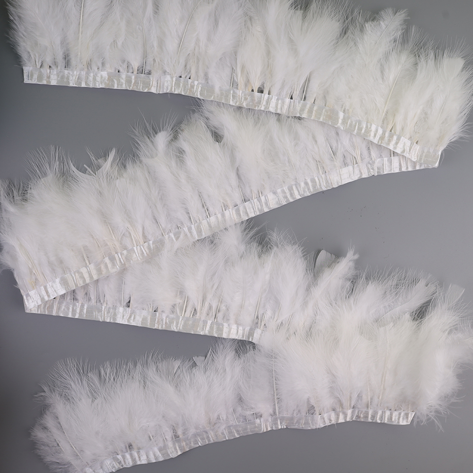 Пушистая бахрома с перьями инд – обзор и цена Feather Trim Marabou