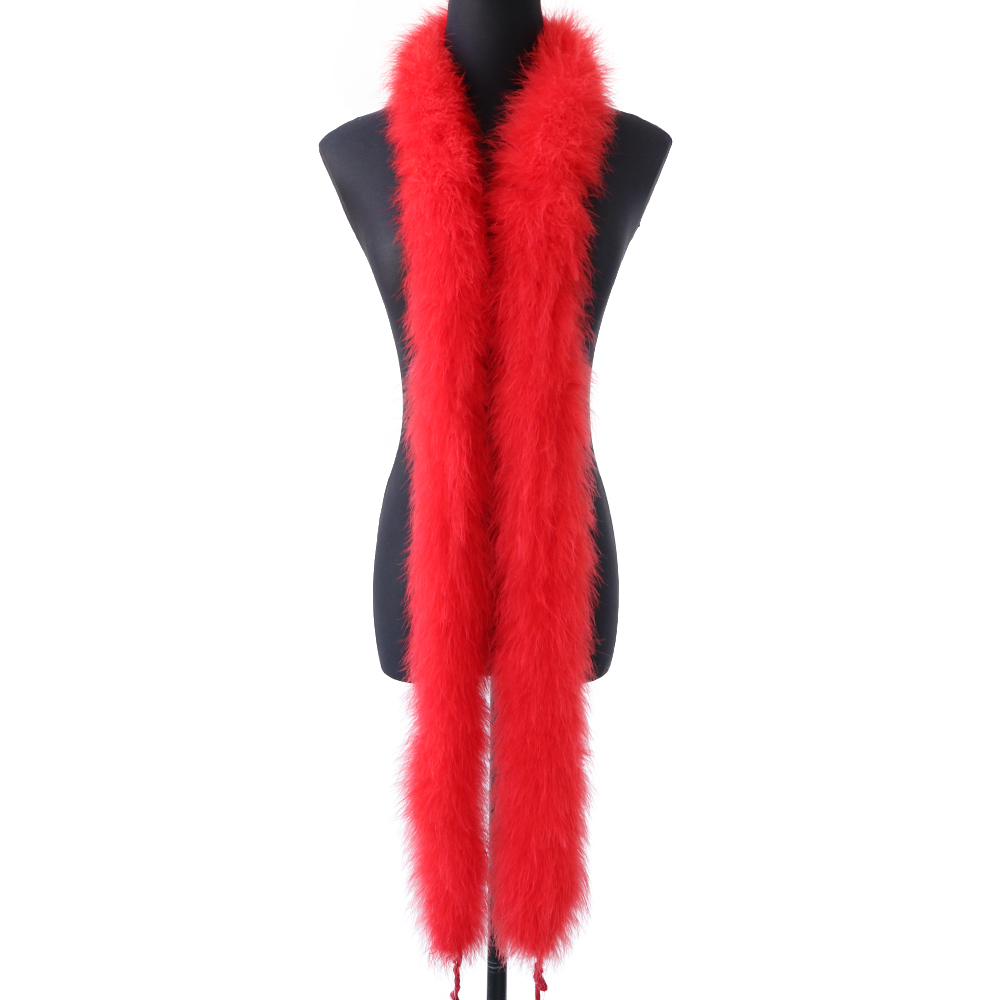 2М 50г Красное пушистое боа из – обзор и цена Feather Trim Marabou